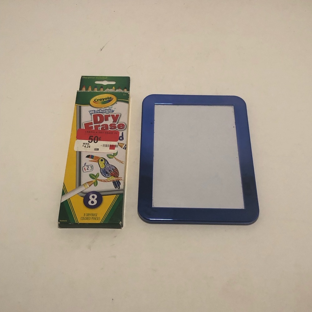 Crayola Washable Dry Erase Markers with Mini Dry Erase Board